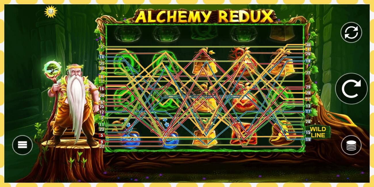 រន្ធដោតសាកល្បង Alchemy Redux ឥតគិតថ្លៃនិងដោយគ្មានការចុះឈ្មោះ, រូបភាព - ១