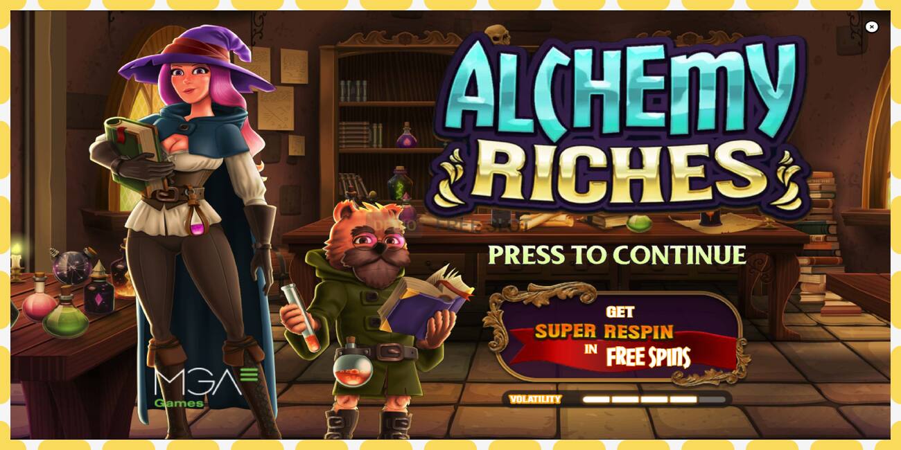 Demo slot Alchemy Riches zadarmo a bez registrácie, obrázok - 1