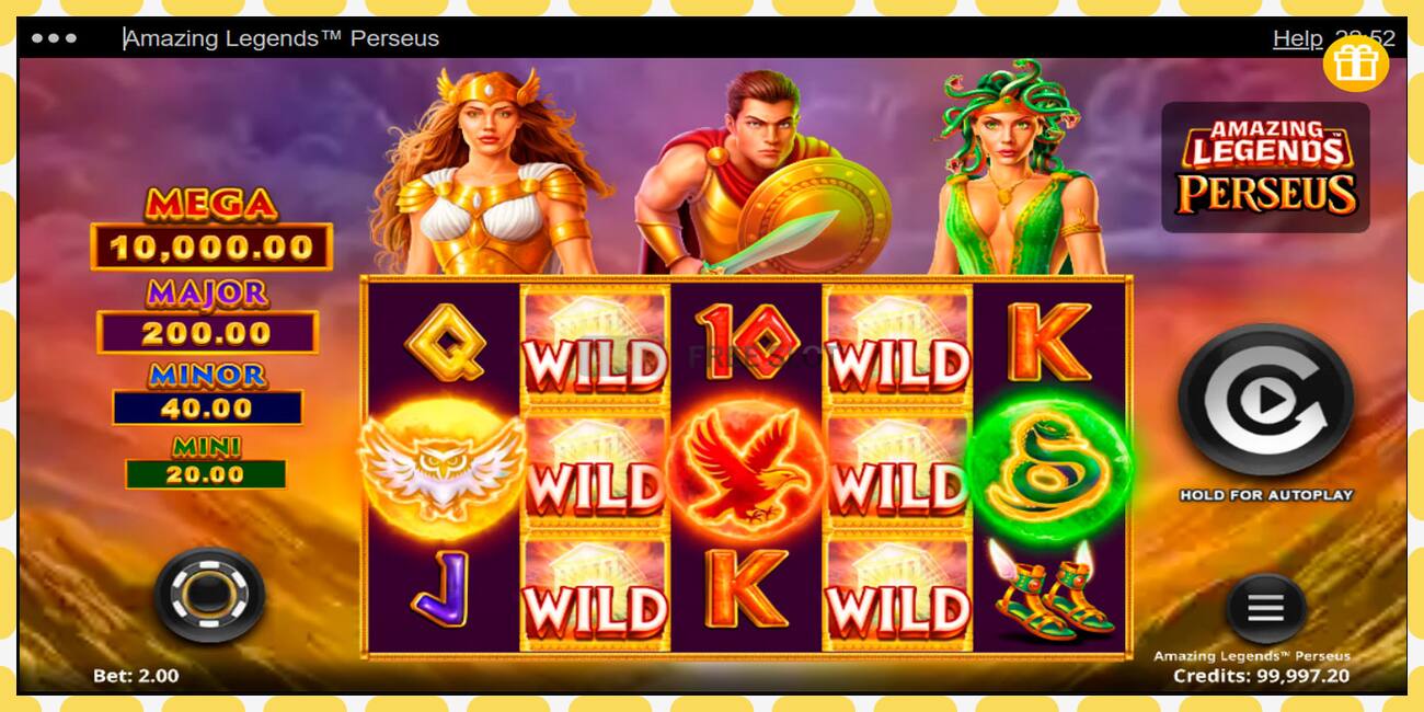 Demo slot Amazing Legends Perseus free and without registration, picture - 1