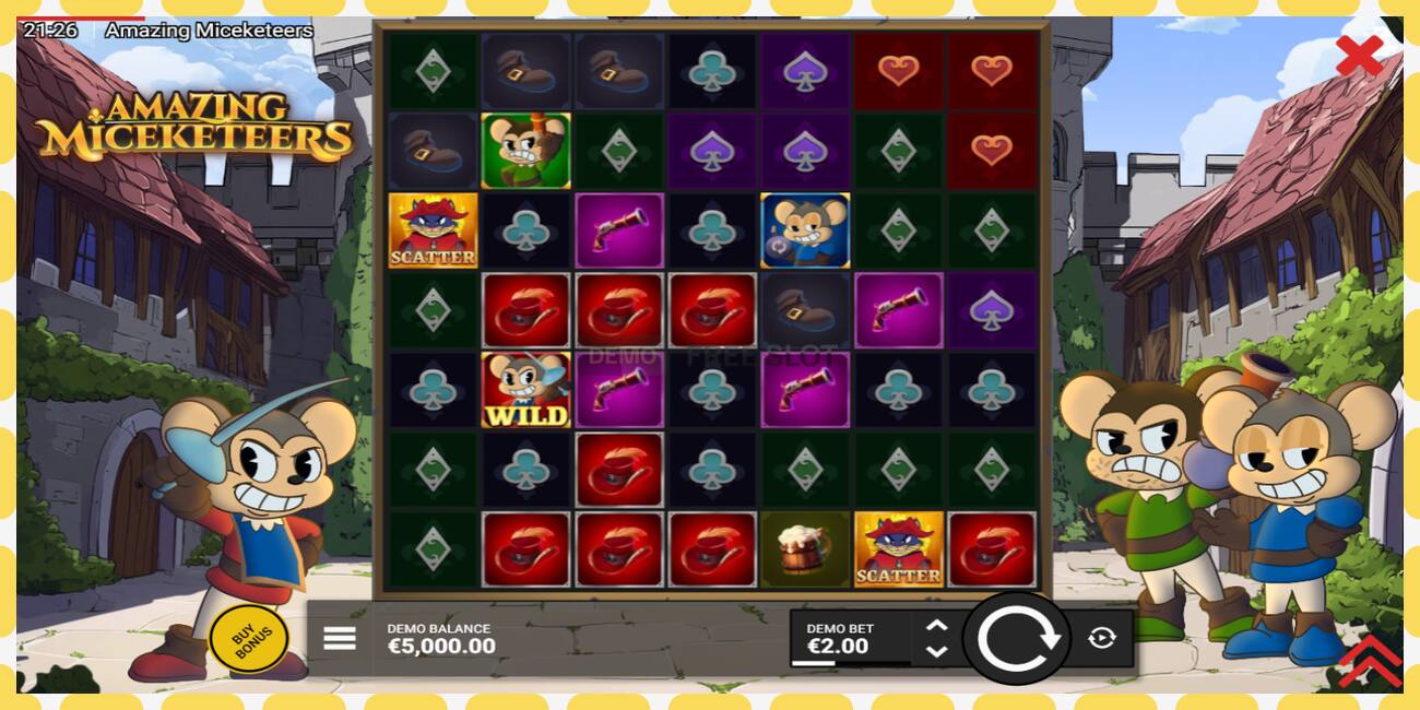 Slot dimostrativo Amazing Miceketeers gratuito e senza registrazione, immagine - 1