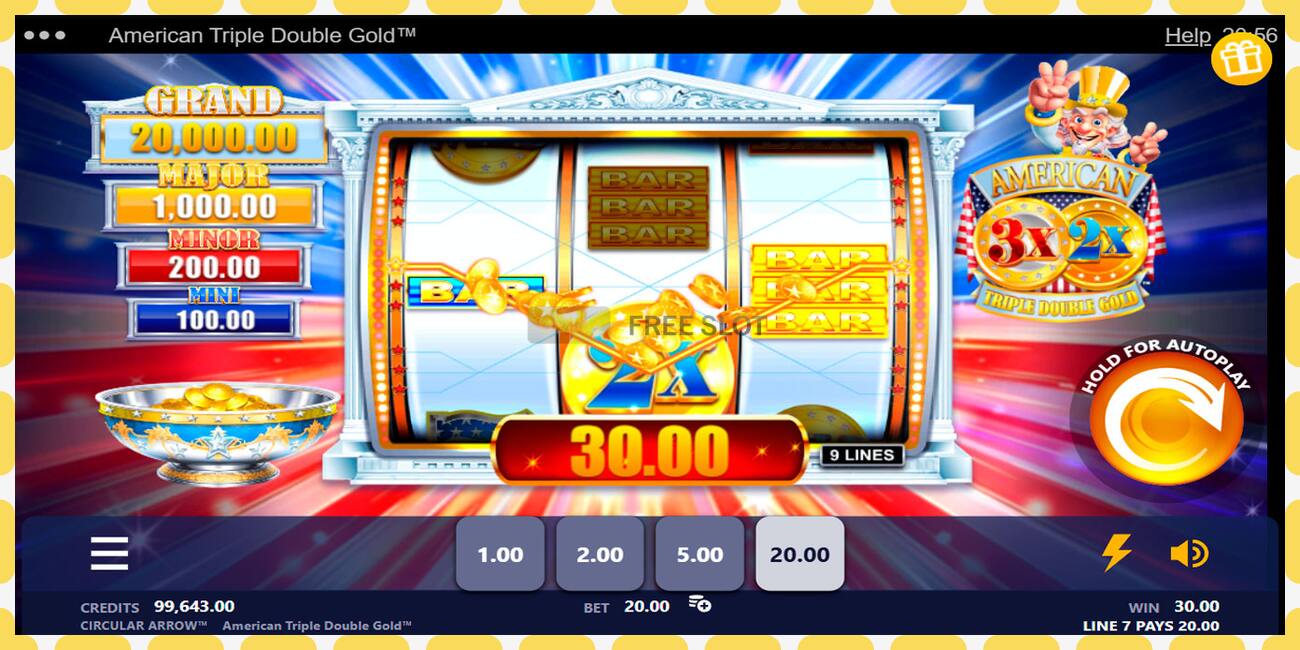 Demo slot American Triple Double Gold free and without registration, picture - 1