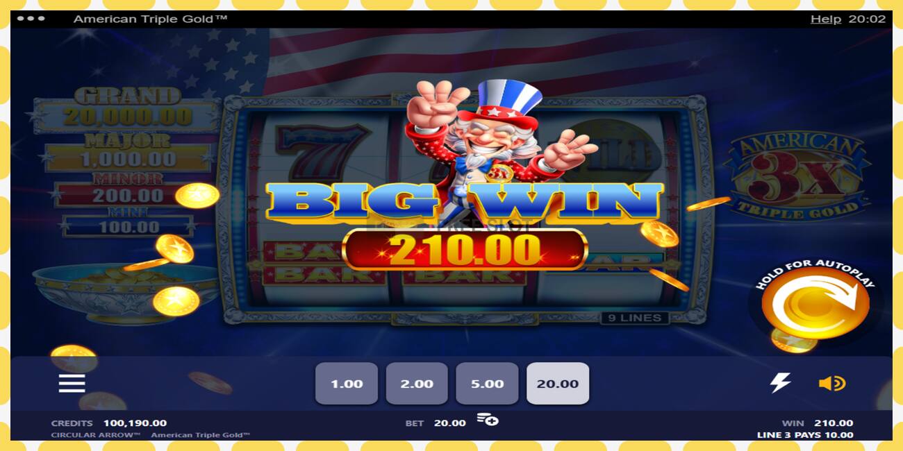 Demo slot American Triple Gold free and without registration, picture - 1