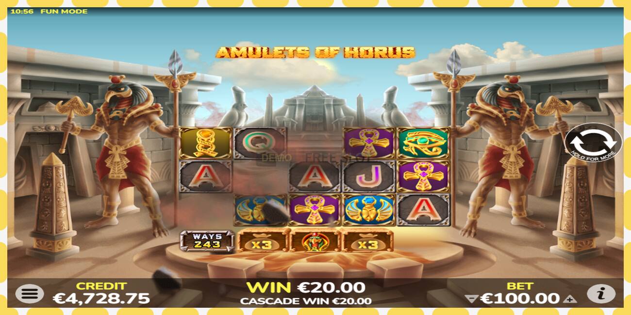 Emplacement de démonstration Amulets of Horus gratuit et sans inscription, image - 1