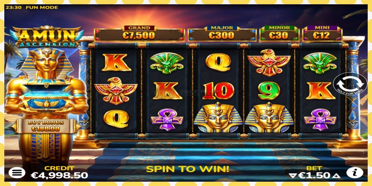 Demo slots Amun Ascension bezmaksas un bez reģistrācijas, attēlu - 1