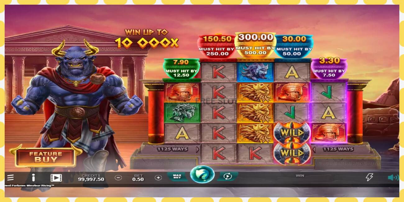 Demo slot Ancient Fortunes Minotaur Rising free and without registration, picture - 1