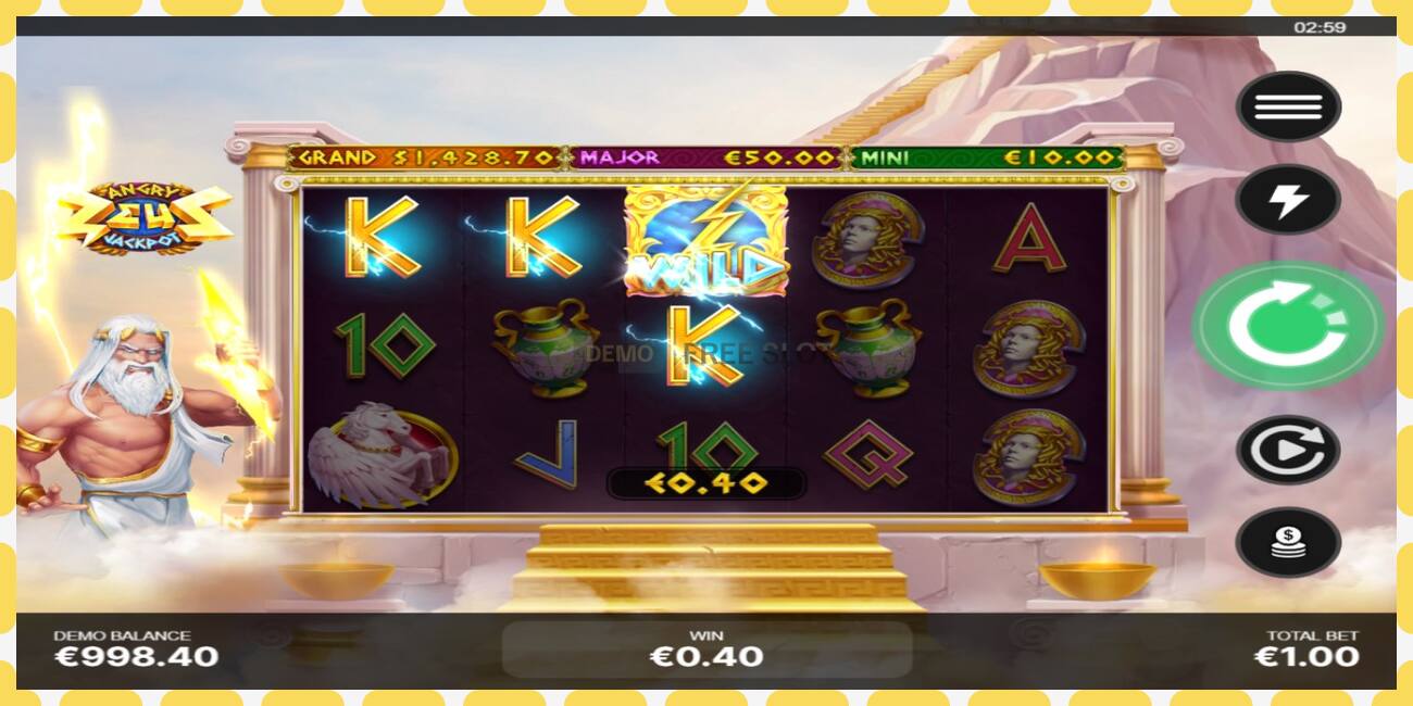 Demo slot Angry Zeus Jackpot free and without registration, picture - 1