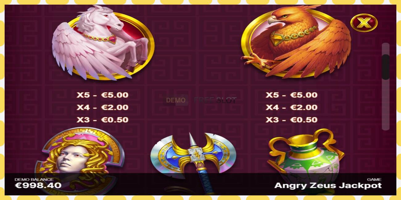 Demo slot Angry Zeus Jackpot free and without registration, picture - 1