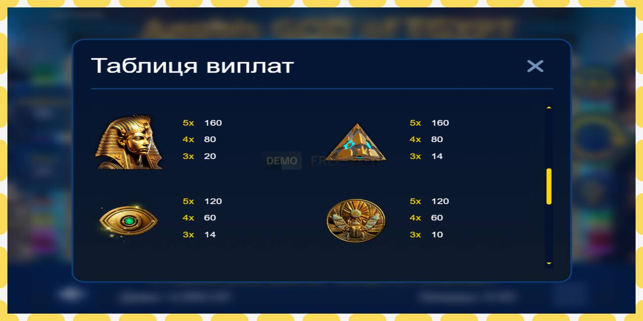 Demo slot Anubis God of Egypt free and without registration, picture - 1