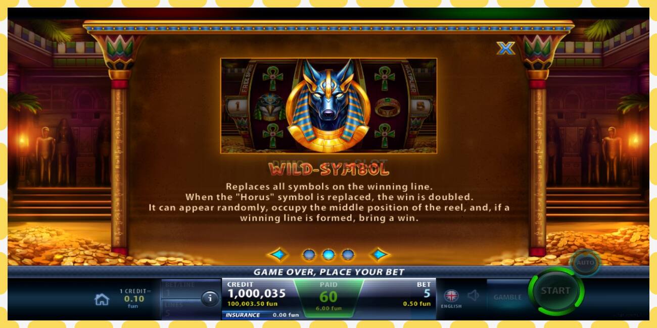 Demo slot Anubis Spell free and without registration, picture - 1