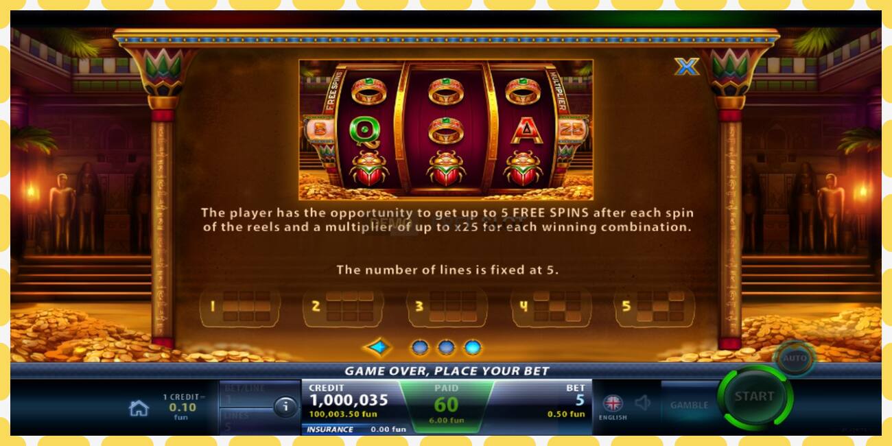 Demo slot Anubis Spell free and without registration, picture - 1