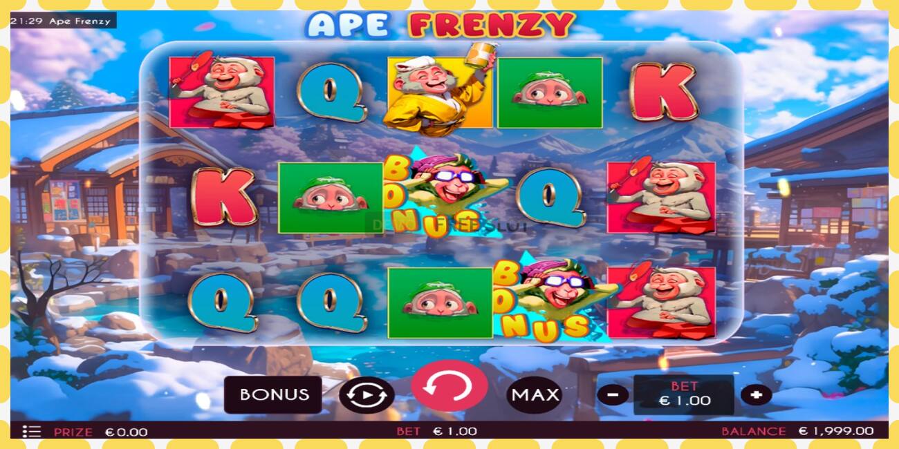 Demo slot Ape Frenzy free and without registration, picture - 1