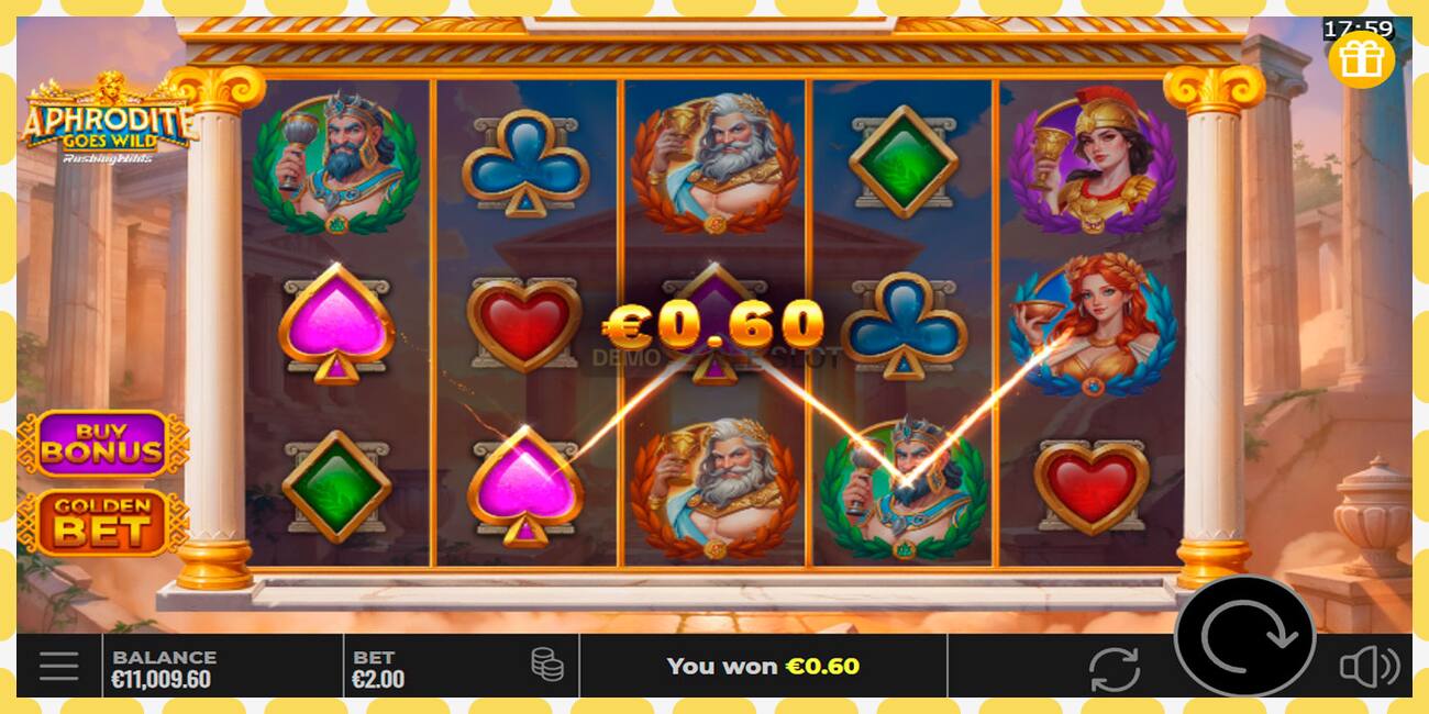 Demo slot Aphrodite Goes Wild RushingWilds free and without registration, picture - 1