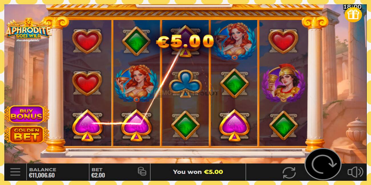 Demo slot Aphrodite Goes Wild RushingWilds free and without registration, picture - 1