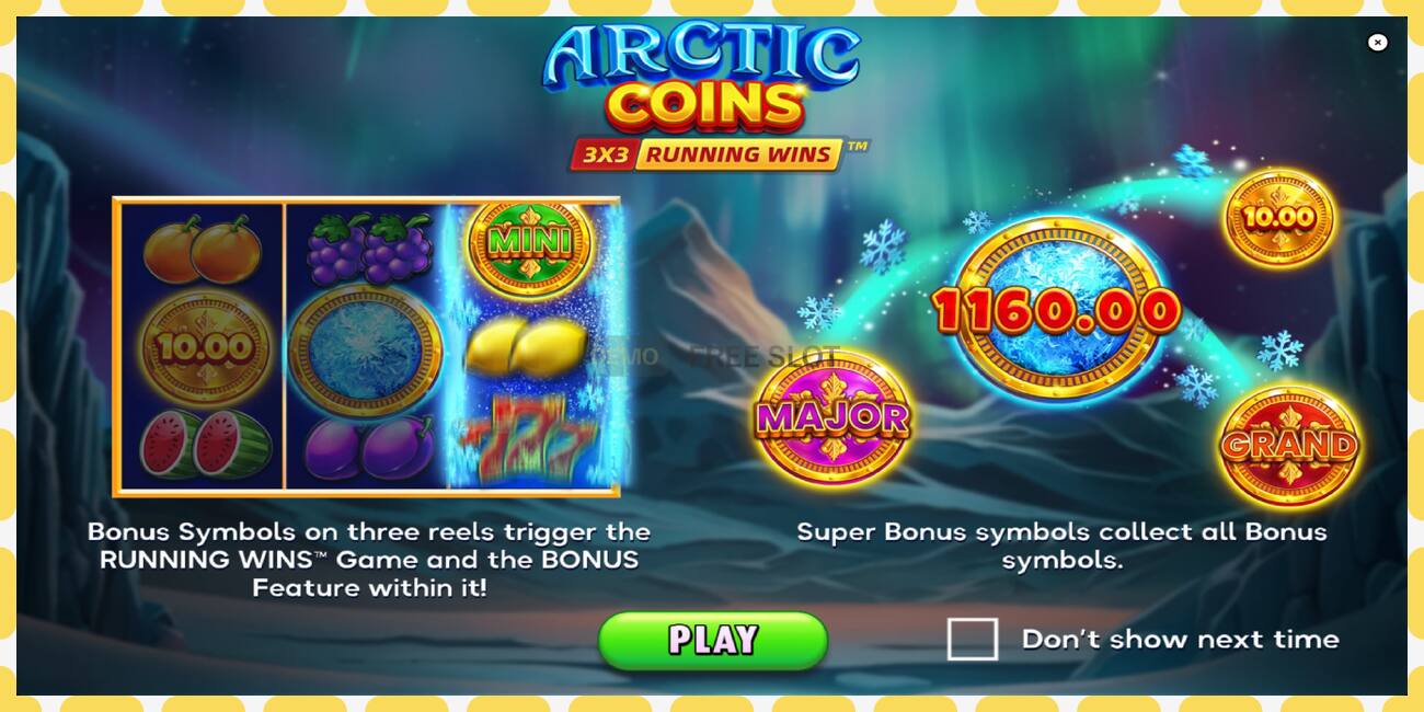 Demo zirrikitua Arctic Coins doan eta erregistratu gabe, irudia - 1