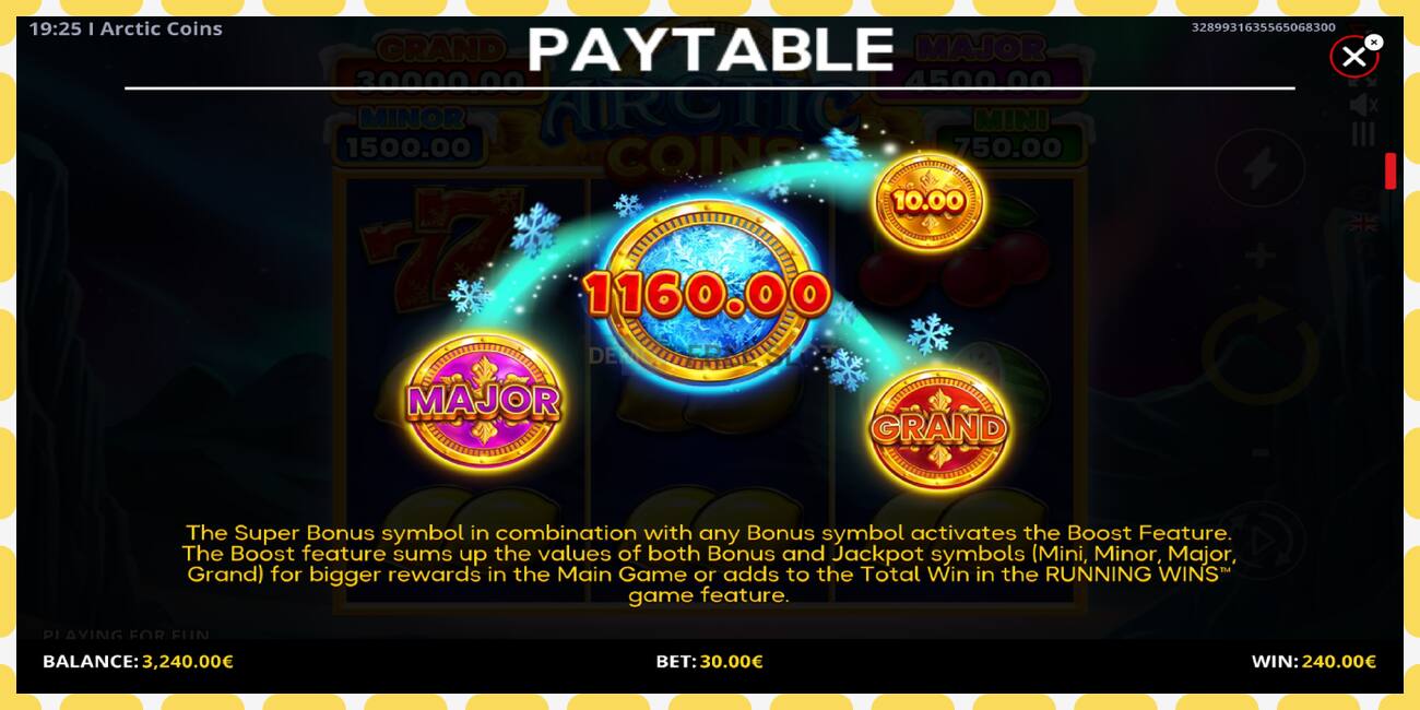 Demo slot Arctic Coins free and without registration, picture - 1