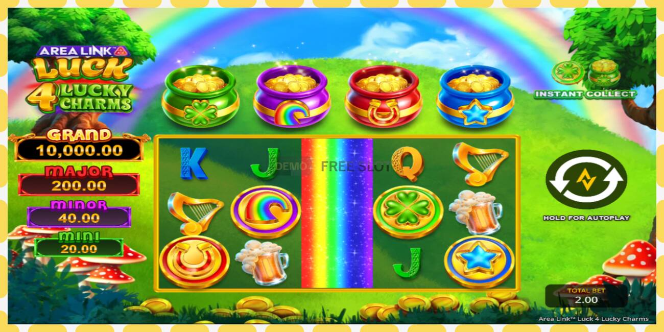 Demo slot Area Link Luck 4 Lucky Charms free and without registration, picture - 1