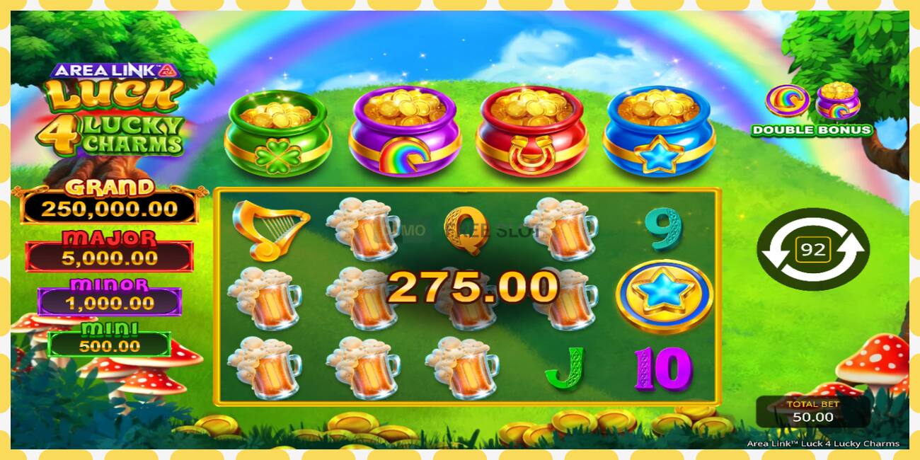 Demo slot Area Link Luck 4 Lucky Charms free and without registration, picture - 1