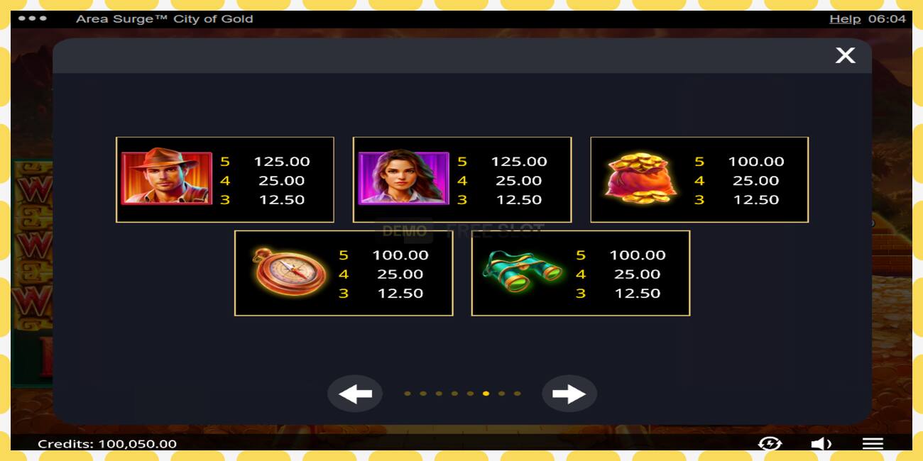 Slot demo Area Surge City of Gold gratis dan tanpa registrasi, gambar - 1