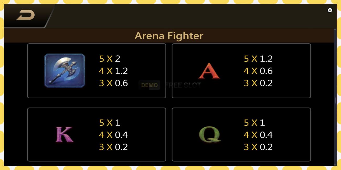 Demo slots Arena Fighter bezmaksas un bez reģistrācijas, attēlu - 1