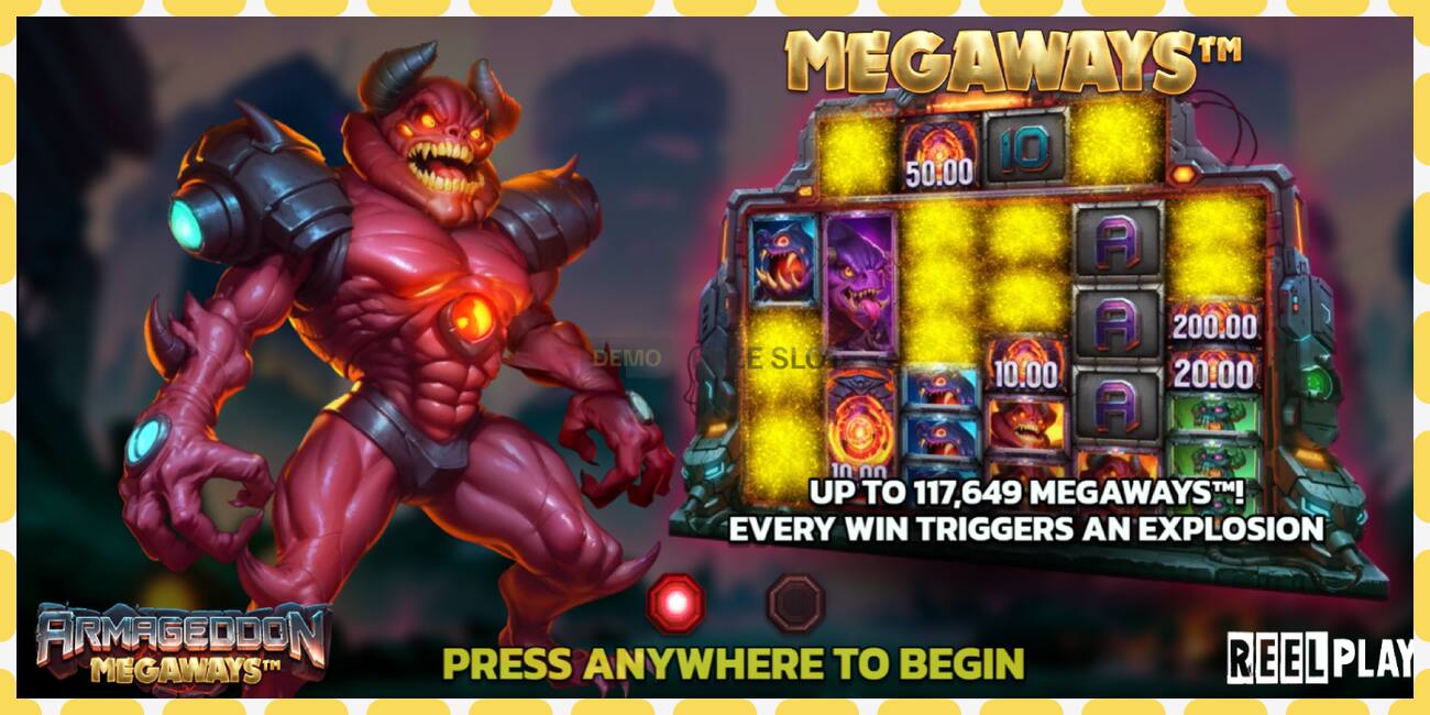 Demo slot Armageddon Megaways free and without registration, picture - 1