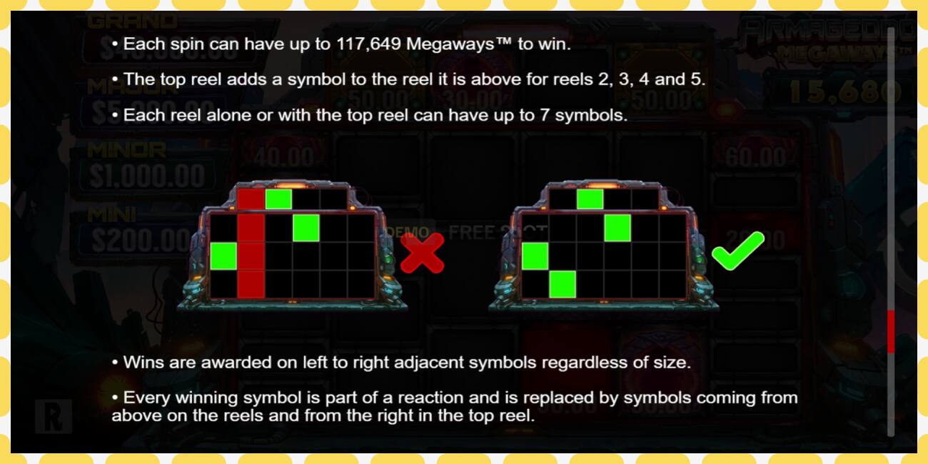 Demo slot Armageddon Megaways free and without registration, picture - 1