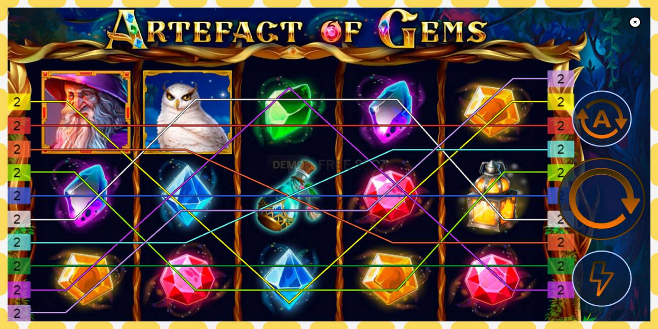 រន្ធដោតសាកល្បង Artefact of Gems ឥតគិតថ្លៃនិងដោយគ្មានការចុះឈ្មោះ, រូបភាព - ១