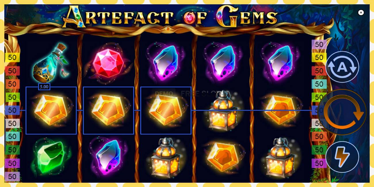 រន្ធដោតសាកល្បង Artefact of Gems ឥតគិតថ្លៃនិងដោយគ្មានការចុះឈ្មោះ, រូបភាព - ១