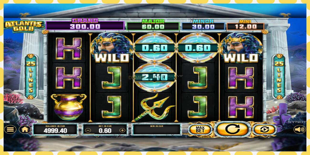 Demo slots Atlantis Gold bezmaksas un bez reģistrācijas, attēlu - 1