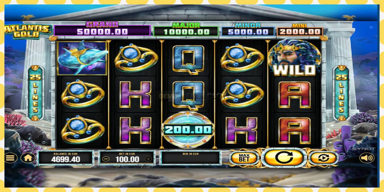 Demo slots Atlantis Gold bezmaksas un bez reģistrācijas, attēlu - 1