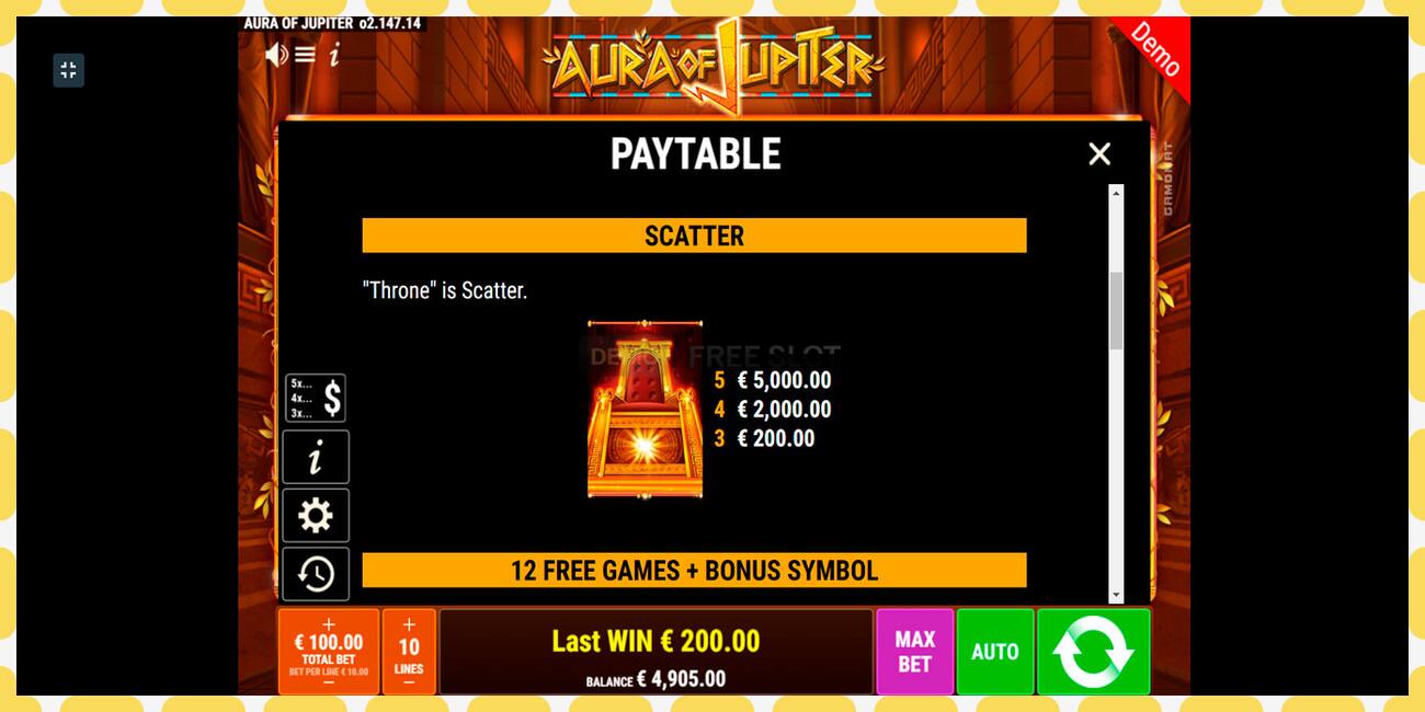 Demo slot Aura of Jupiter free and without registration, picture - 1