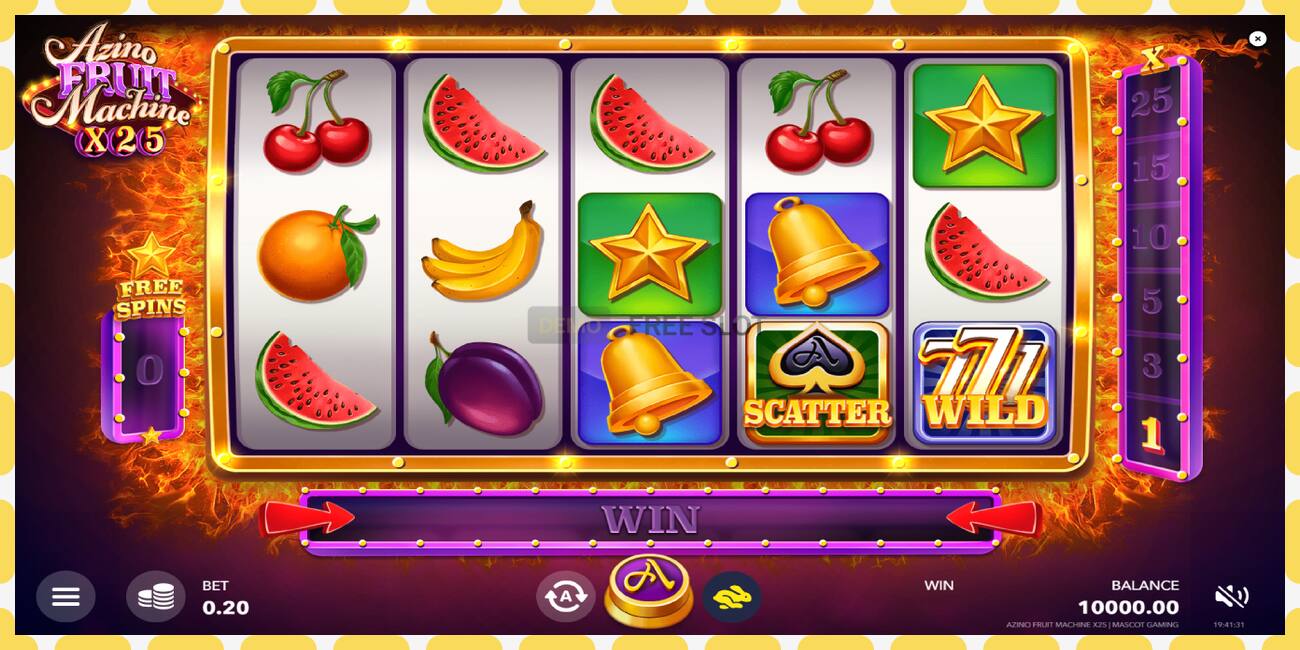 Gniazdo demonstracyjne Azino Fruit Machine x25 bezpłatnie i bez rejestracji, zdjęcie - 1