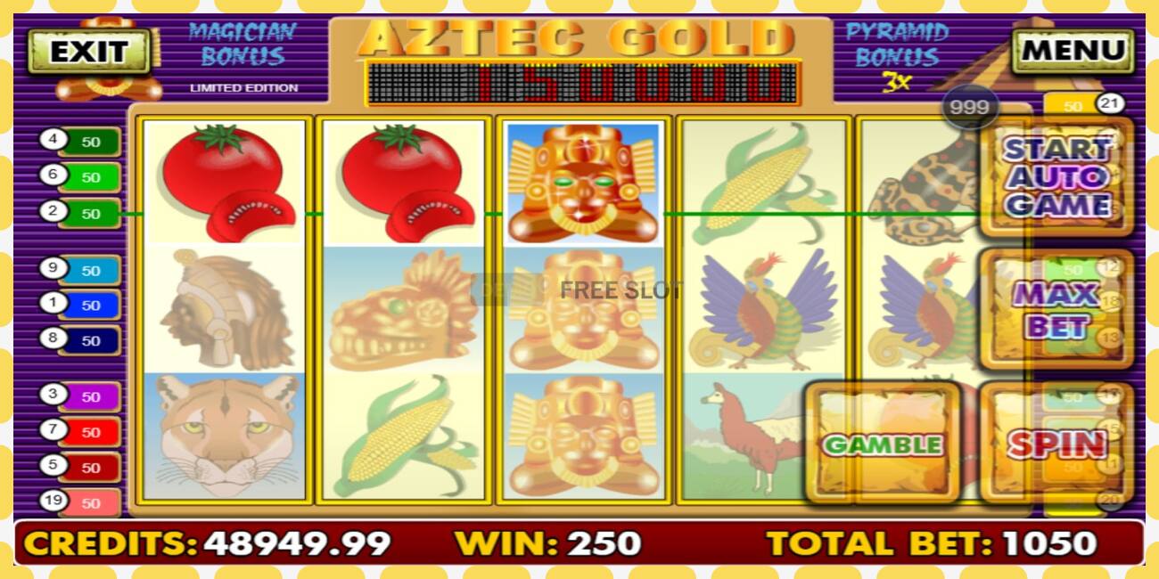 Demo slot Aztec Gold free and without registration, picture - 1