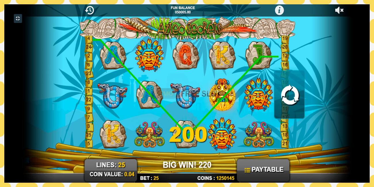 Demo slot Aztec Secrets free and without registration, picture - 1