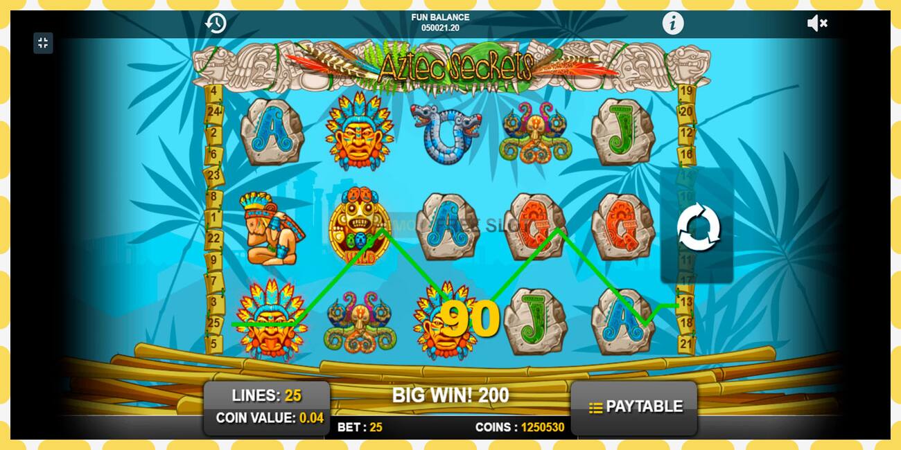 Demo slot Aztec Secrets free and without registration, picture - 1