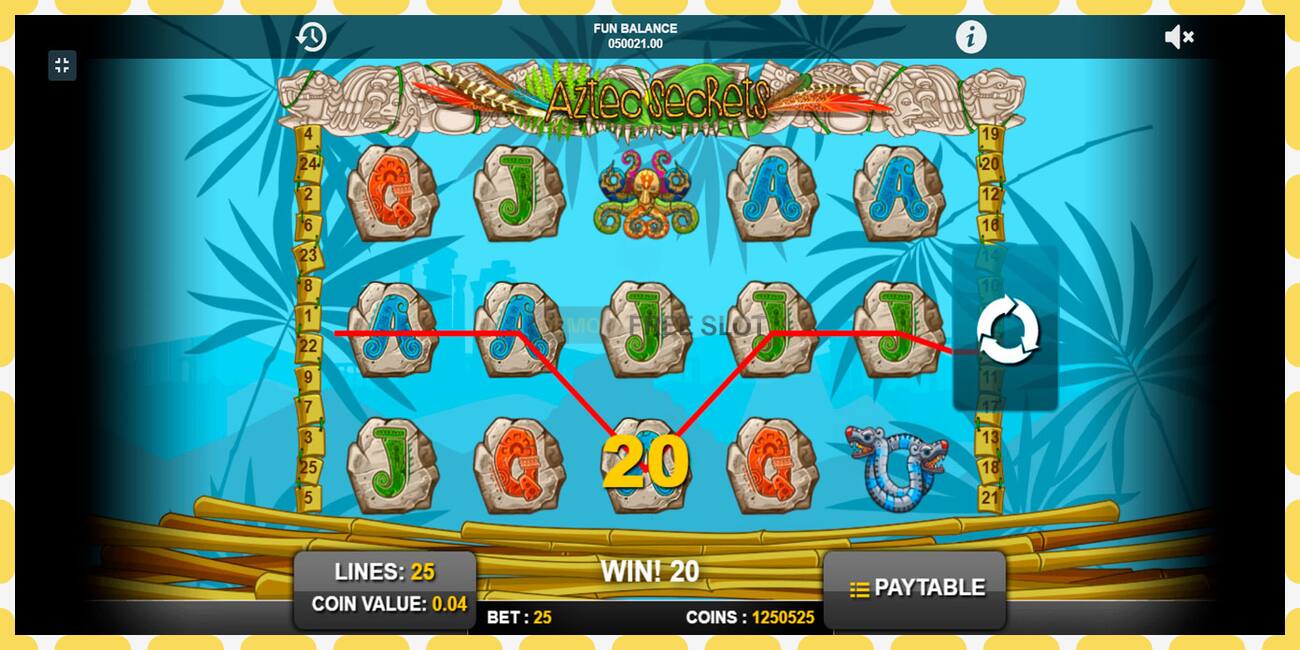 Demo slot Aztec Secrets free and without registration, picture - 1