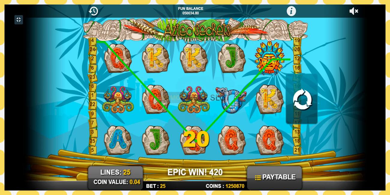 Demo slot Aztec Secrets free and without registration, picture - 1