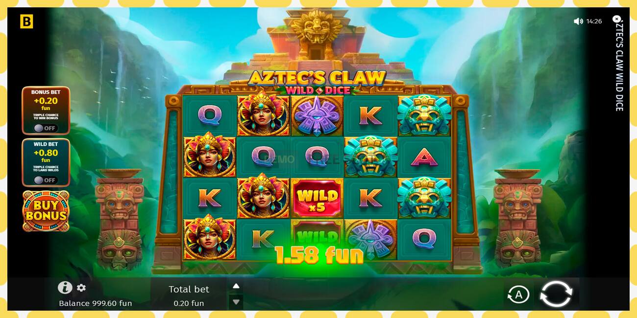 Demo slot Aztecs Claw Wild Dice free and without registration, picture - 1