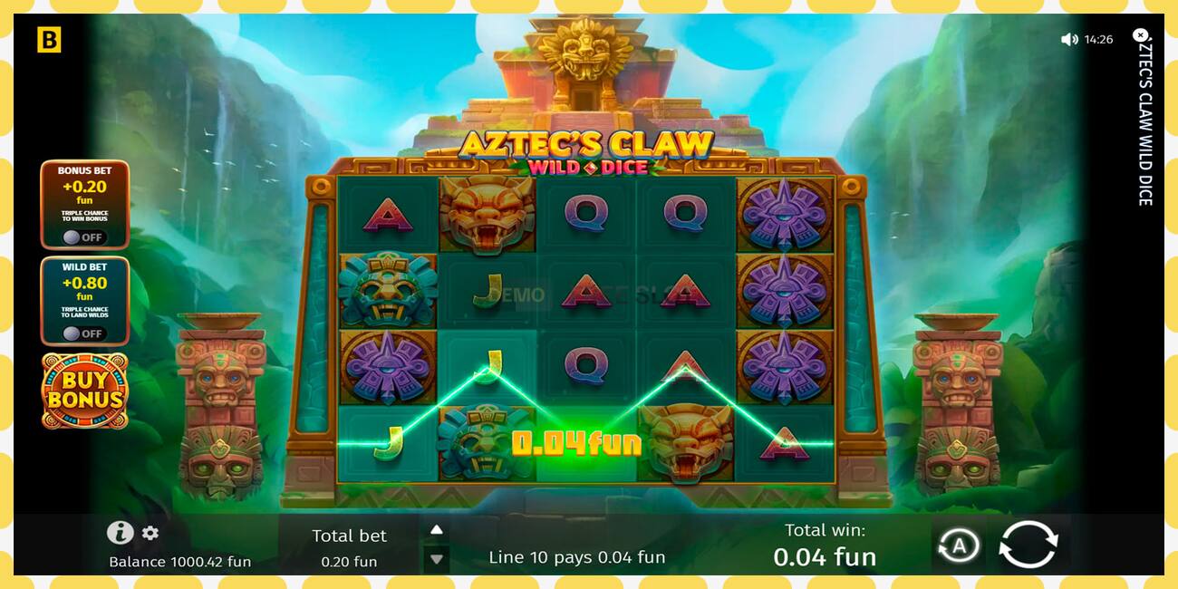 Demo slot Aztecs Claw Wild Dice free and without registration, picture - 1