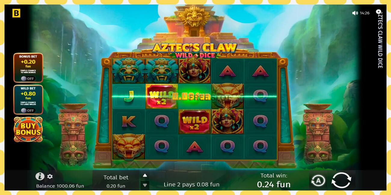 Demo slot Aztecs Claw Wild Dice free and without registration, picture - 1