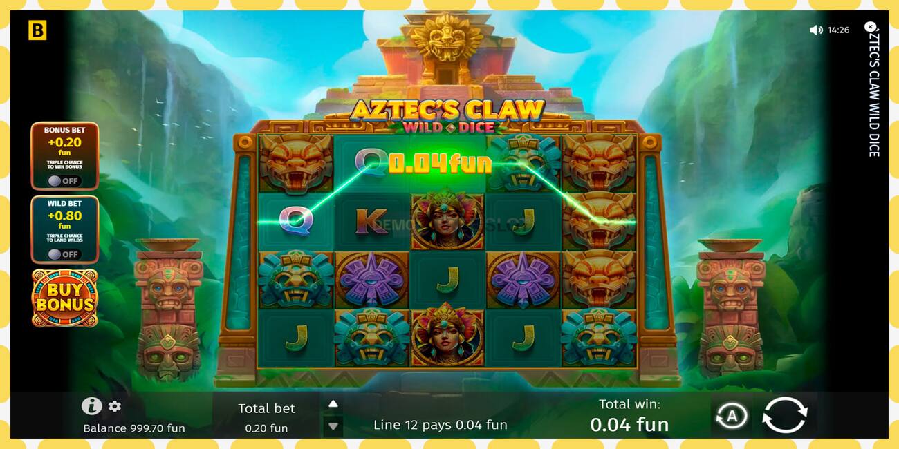 Demo slot Aztecs Claw Wild Dice free and without registration, picture - 1