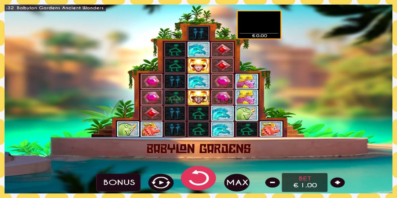 Demo slot Babylon Gardens Ancient Wonders free and without registration, picture - 1