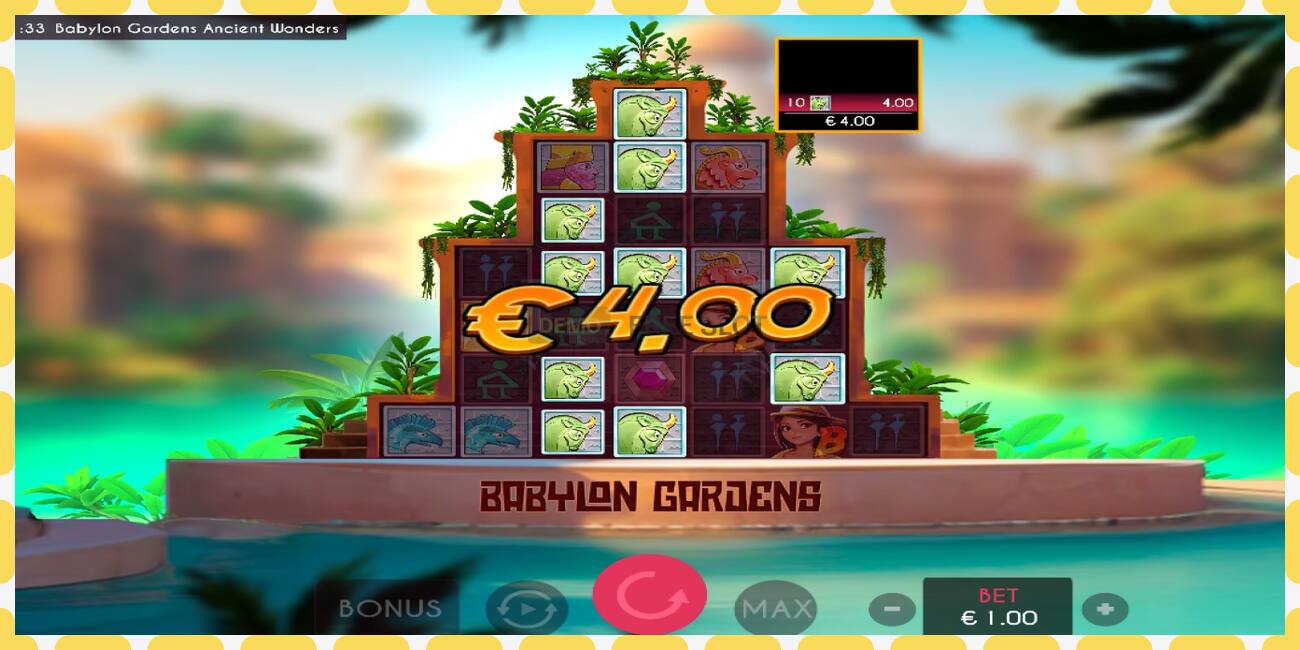 Demo slot Babylon Gardens Ancient Wonders free and without registration, picture - 1