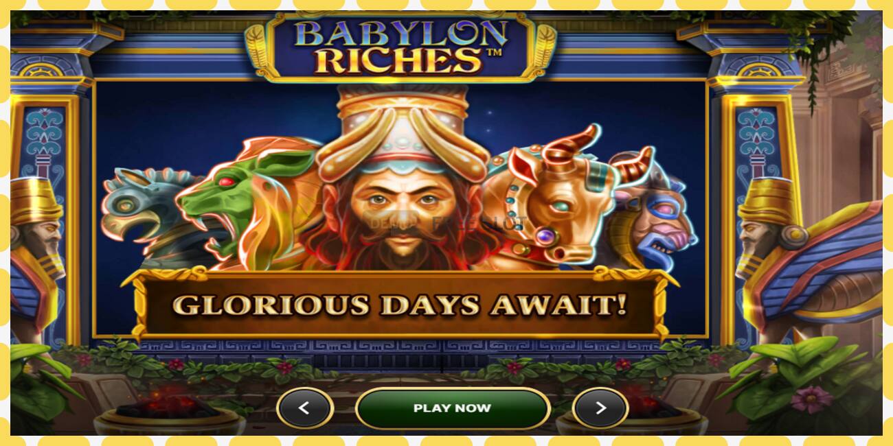 ডেমো স্লট Babylon Riches বিনামূল্যে এবং নিবন্ধন ছাড়া, ছবি - 1