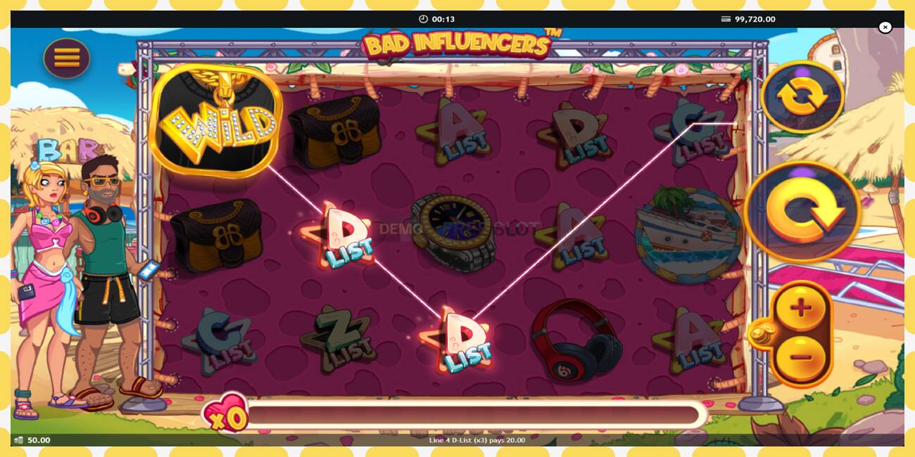 Demo slot Bad Influencers free and without registration, picture - 1