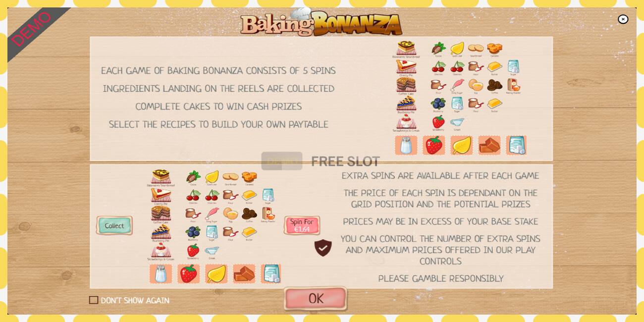 Demo slot Baking Bonanza free and without registration, picture - 1