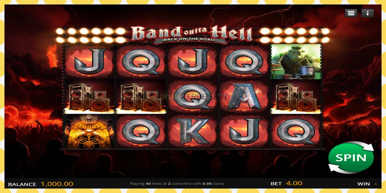 Slot de demostración Band Outta Hell - Back on the Road gratuíto e sen rexistro, imaxe - 1