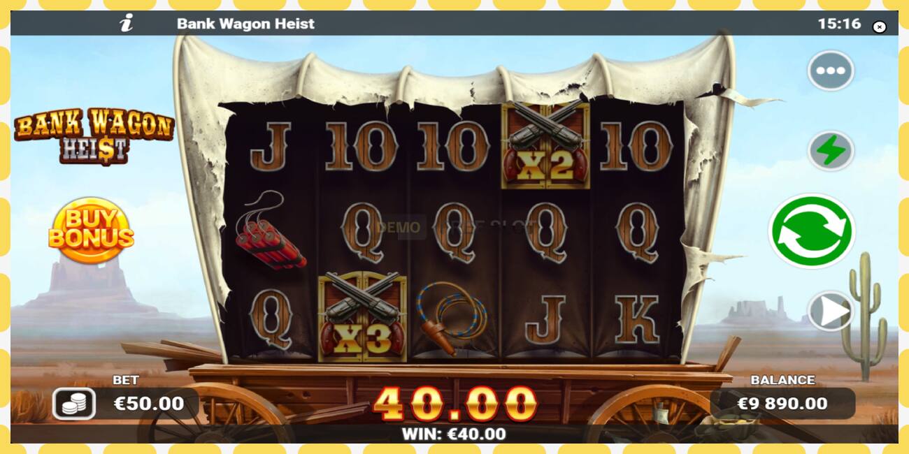 Demo slot Bank Wagon Heist gratis og uden registrering, billede - 1