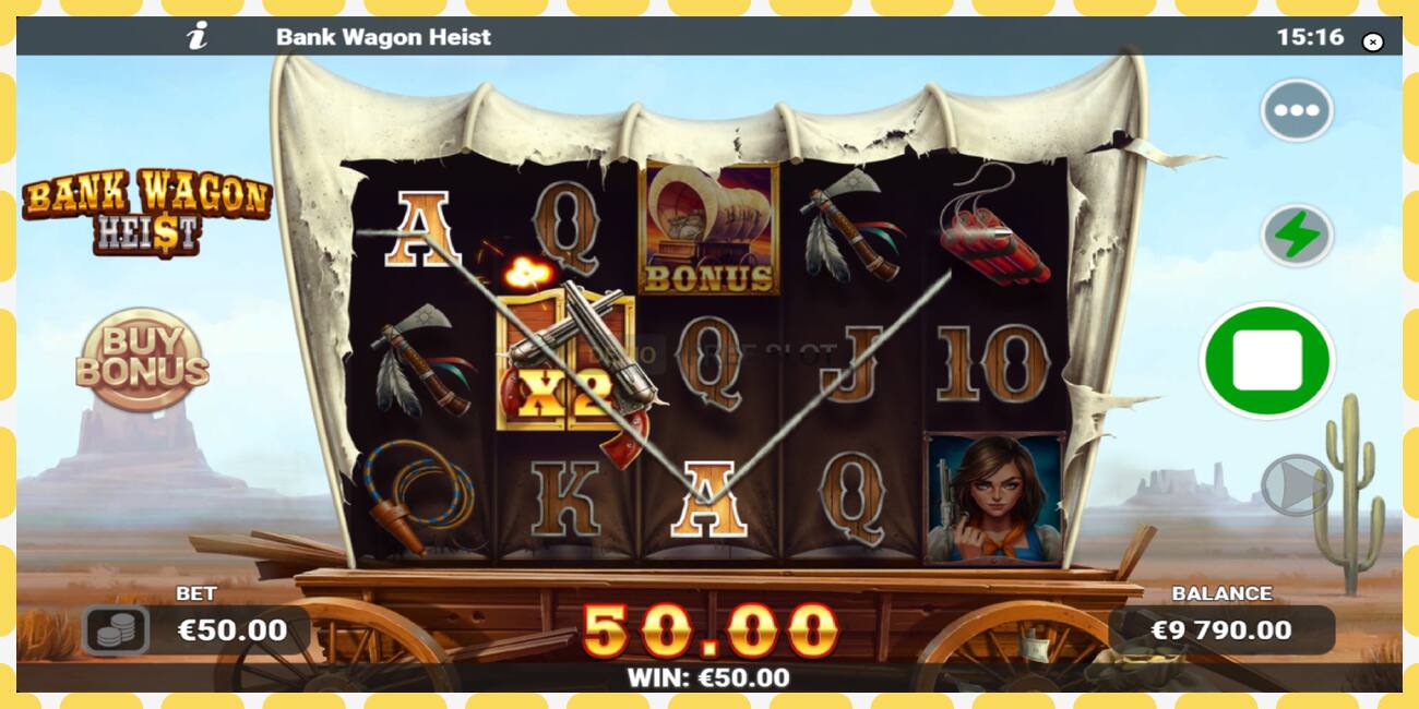 Demo slot Bank Wagon Heist gratis og uden registrering, billede - 1