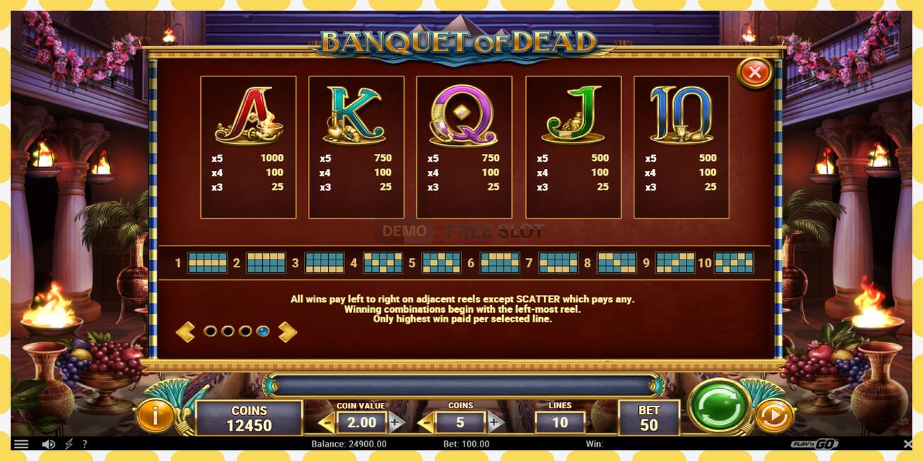 Demo slot Banquet of Dead gratis och utan registrering, bild - 1