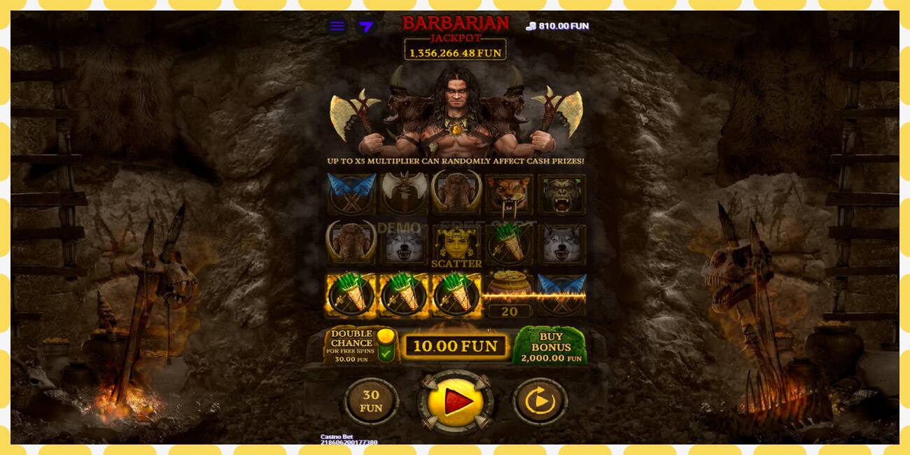 Demo lizdas Barbarian nemokamai ir be registracijos, paveikslėlį - 1